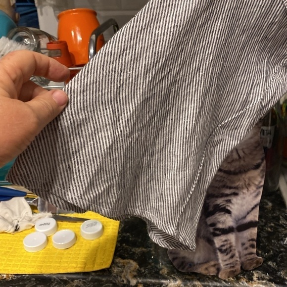 N womens Tahari casual striped 3/4  flare sleeve plus size top1X.  EUC - Picture 3 of 5